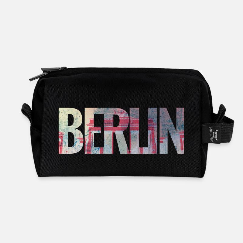 Berlin - Recycelte Kulturtasche - Schwarz