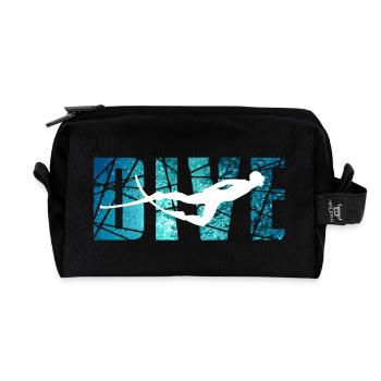 DIVE - Outdoor Riff Taucher - Recycelte Kulturtasche - Schwarz - Vorne