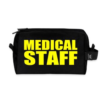 Medical staff - Recycled Toiletry Zip Bag - black - Front
