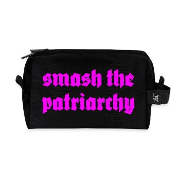 Smash The Patriarchy - Recycled Toiletry Zip Bag - black - Front