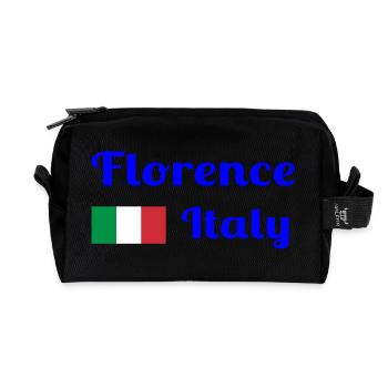 Florenz, Italien - Stilvolle Drucke - Recycelte Kulturtasche - Schwarz - Vorne