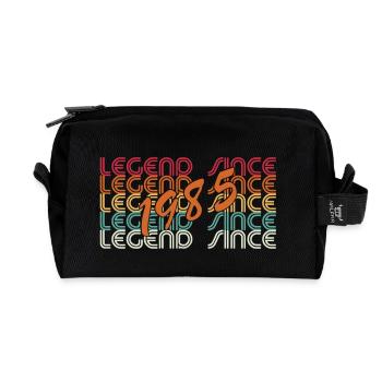 40. Geburtstag Original Januar 1985 - Recycelte Kulturtasche - Schwarz - Vorne