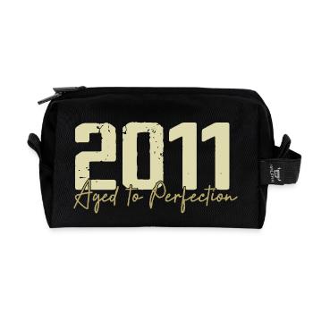 Original 2011 Retro 2011 Geburtstagsgeschenk 2011 - Recycelte Kulturtasche - Schwarz - Vorne