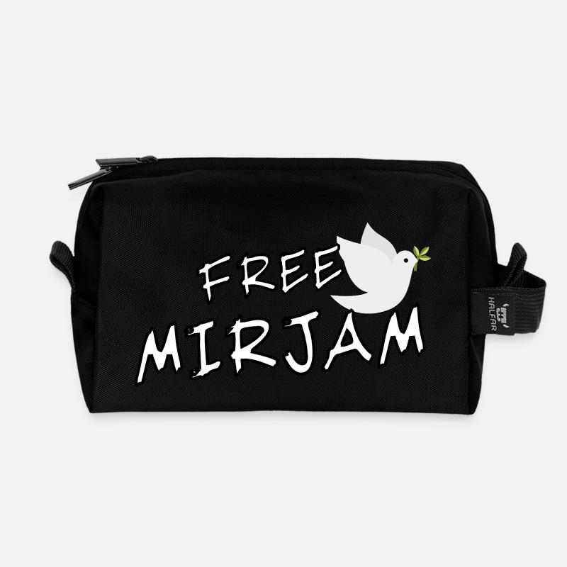 Free Mirjam - Recycelte Kulturtasche - Schwarz