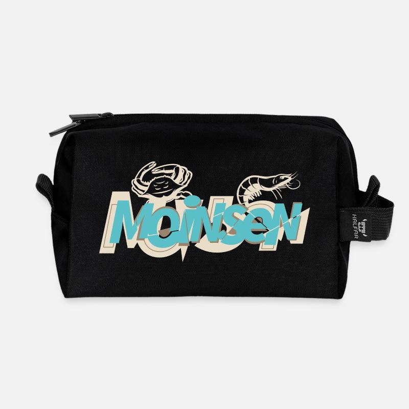 Moinsen & Krabben - Recycelte Kulturtasche - Schwarz