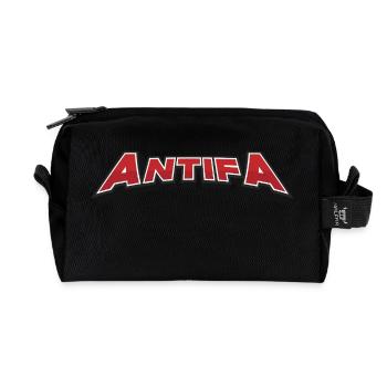 ANTIFA Streetwear - Recycelte Kulturtasche - Schwarz - Vorne