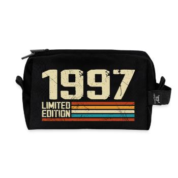 Jahrgang 1997 Retro Birthday - Jahrgang 1997 - Recycelte Kulturtasche - Schwarz - Vorne