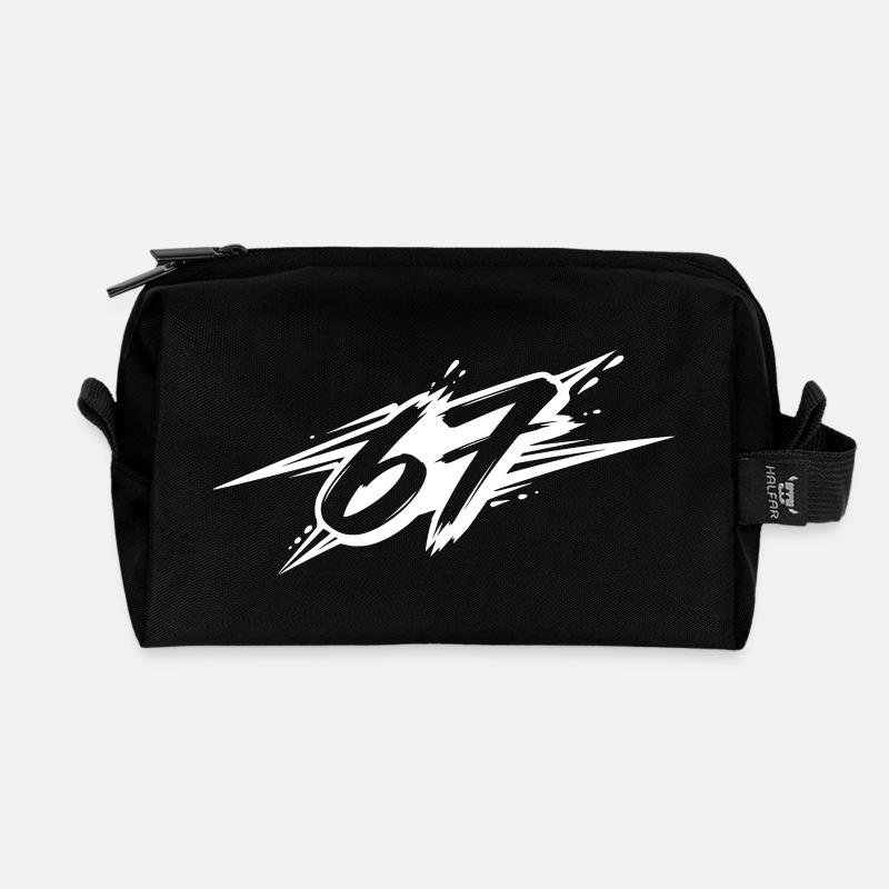 67 - Recycled Toiletry Zip Bag - black