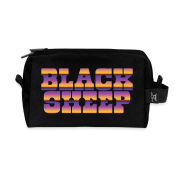 Mouton noir - Trousse de toilette en tissu recyclé - noir - Devant