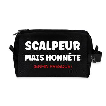 Scalpeur Honnête Presque - Trousse de toilette en tissu recyclé - noir - Devant