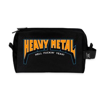 Heavy Metal Hell yes Text-Logo - Recycelte Kulturtasche - Schwarz - Vorne