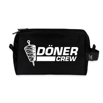 Döner Crew - Recycelte Kulturtasche - Schwarz - Vorne
