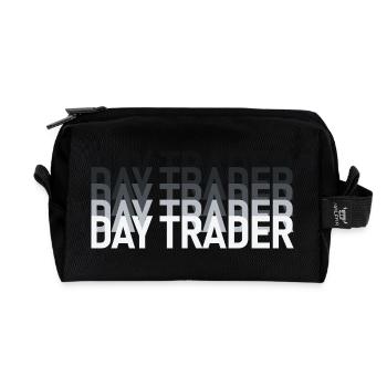Day Trader Stock Market Stock Market Trader - Recycled Toiletry Zip Bag - black - Front