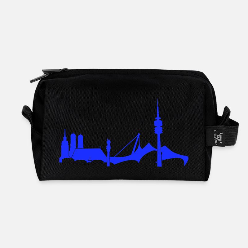 München - Recycelte Kulturtasche - Schwarz