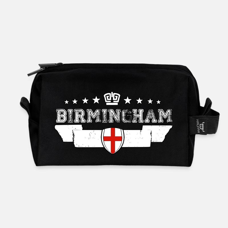 Birmingham - Recycelte Kulturtasche - Schwarz