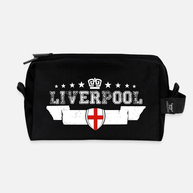 Liverpool - Recycled Toiletry Zip Bag - black