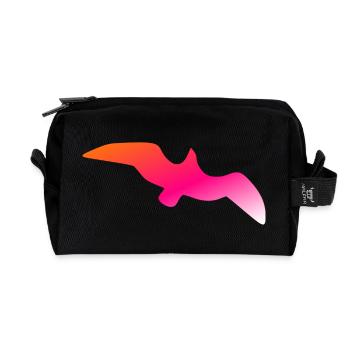 Freedom Bird | Exklusives Streetstyle-Design - Recycelte Kulturtasche - Schwarz - Vorne