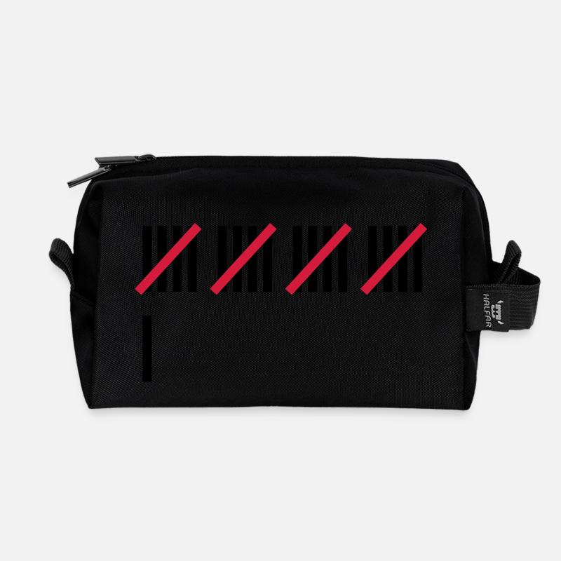 21st Birthday - Recycled Toiletry Zip Bag - black