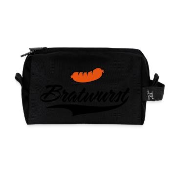 saucisse - Trousse de toilette en tissu recyclé - noir - Devant
