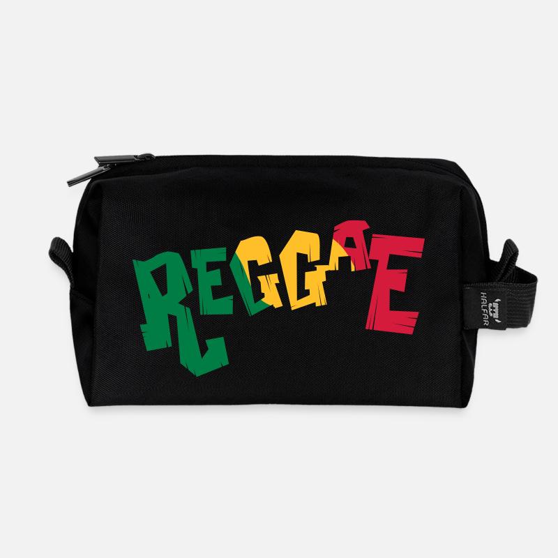 Reggae - Trousse de toilette en tissu recyclé - noir