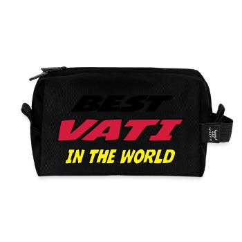 Best vati in the world - Trousse de toilette en tissu recyclé - noir - Devant
