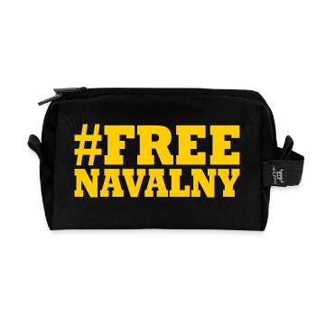 free Navalny - Recycled Toiletry Zip Bag - black - Front