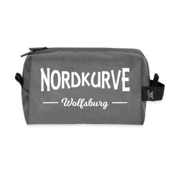 Courbe nord de Wolfsburg - Trousse de toilette en tissu recyclé - anthracite - Devant