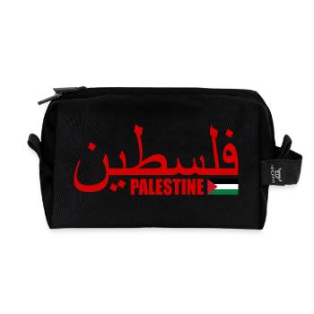 Palestina فلسطين - Recycled Toiletry Zip Bag - black - Front