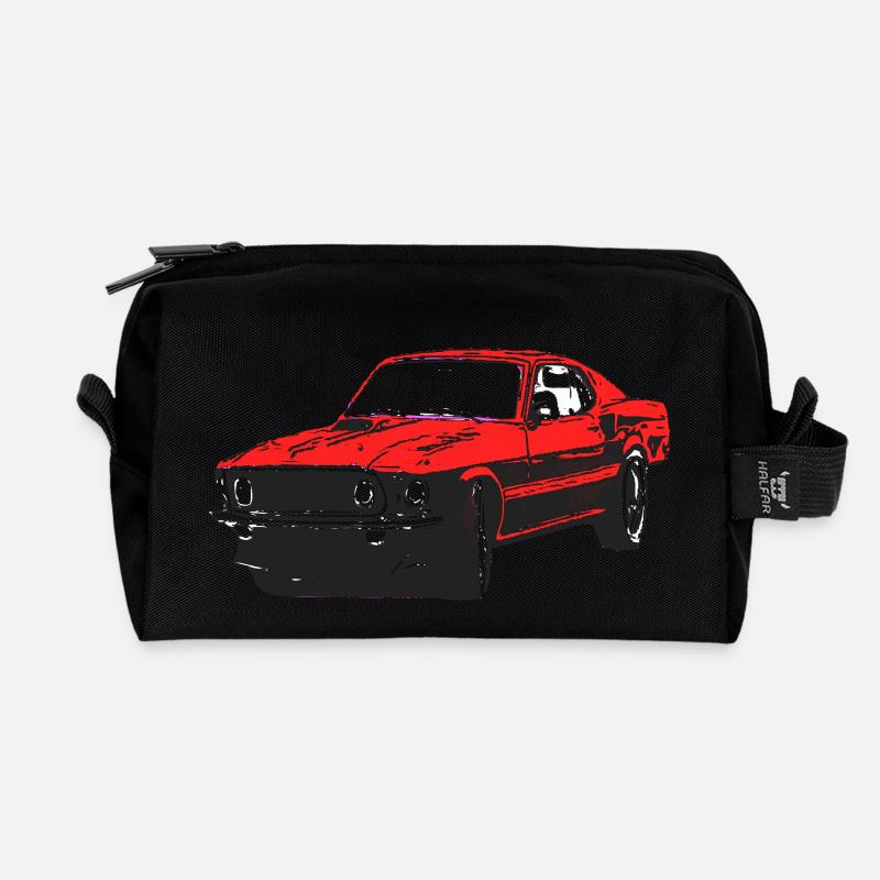 Auto - Recycelte Kulturtasche - Schwarz