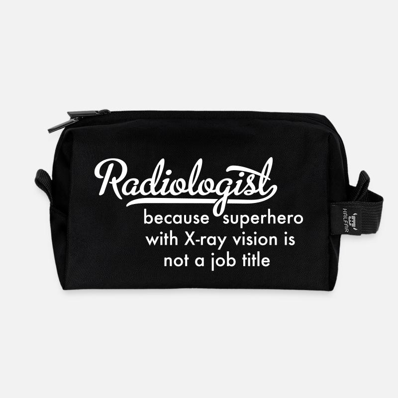 Radiologe - Recycelte Kulturtasche - Schwarz