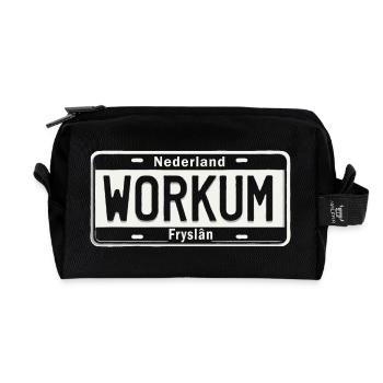 T-shirt Workum, Frise, Pays-Bas, Ijsselmeer - Trousse de toilette en tissu recyclé - noir - Devant