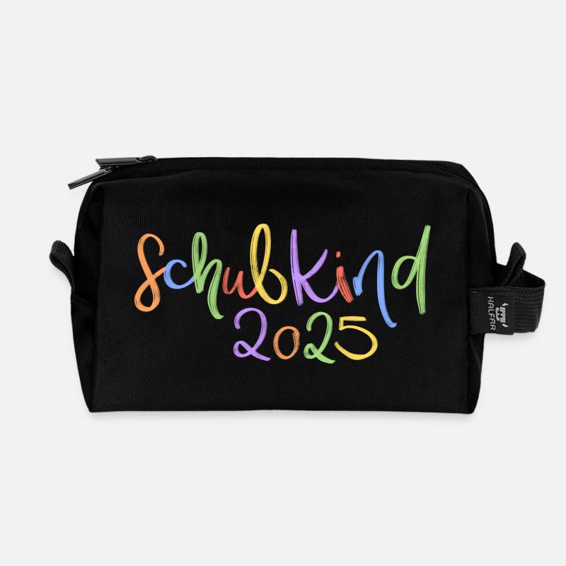Schulkind 2025 - Recycelte Kulturtasche - Schwarz