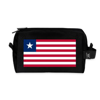 Liberia - Recycelte Kulturtasche - Schwarz - Vorne