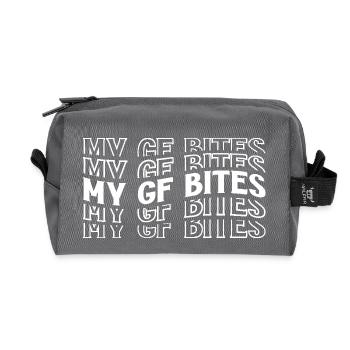 My GF Bites 8 - Recycelte Kulturtasche - Anthrazit - Vorne