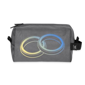 Alliances - Trousse de toilette en tissu recyclé - anthracite - Devant