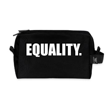 EQUALITY - Recycled Toiletry Zip Bag - black - Front