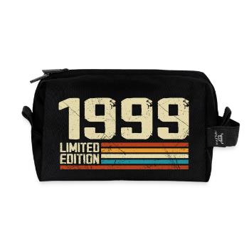 Jahrgang 1999 Retro Birthday - Jahrgang 1999 - Recycelte Kulturtasche - Schwarz - Vorne