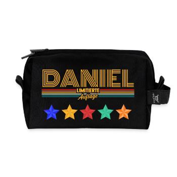 Daniel - Trousse de toilette en tissu recyclé - noir - Devant