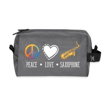 Saxofon - Recycelte Kulturtasche - Anthrazit - Vorne