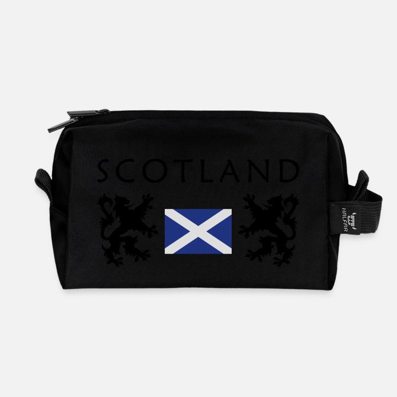 Scotland-Flag - Recycelte Kulturtasche - Schwarz