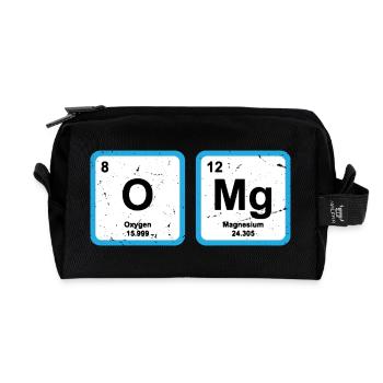 Periodic Table OMG The Element of Surprise Science - Recycled Toiletry Zip Bag - black - Front