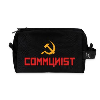 Communist with hammer and sickle - Recycelte Kulturtasche - Schwarz - Vorne