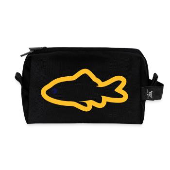 Goldfisch - Recycelte Kulturtasche - Schwarz - Vorne