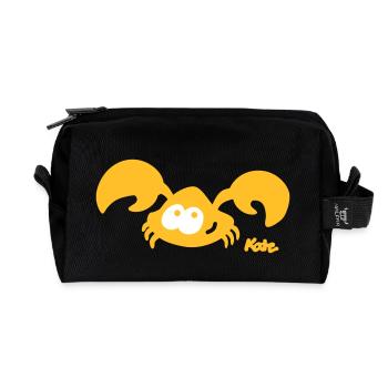 Crab (2c) - Recycled Toiletry Zip Bag - black - Front