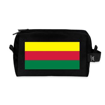 lithuania flag - Recycelte Kulturtasche - Schwarz - Vorne