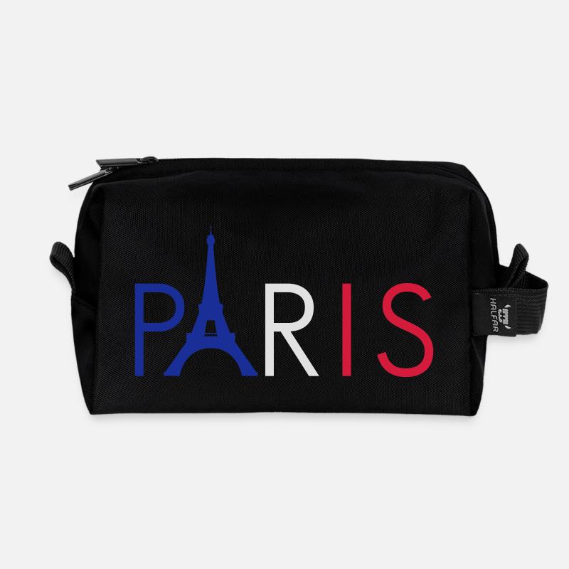 Paris - Recycelte Kulturtasche - Schwarz