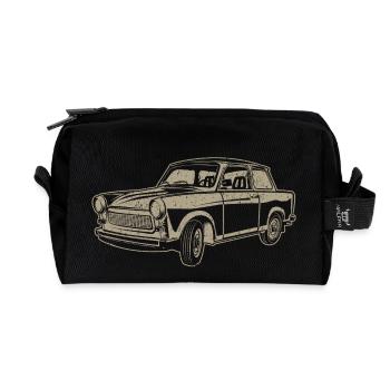 Trabi 601 - Carton de course - Trousse de toilette en tissu recyclé - noir - Devant