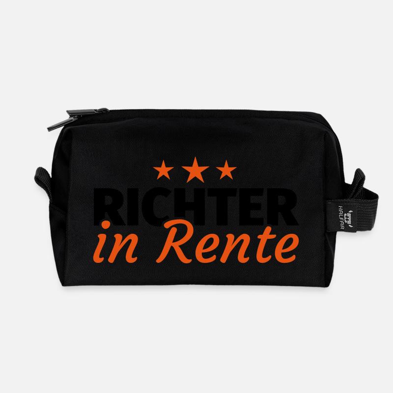 Richter Rente Ruhestand Geschenk - Recycelte Kulturtasche - Schwarz