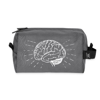 Gehirn Hirn Gehirne Brain Medizin Chirurgie Idee - Recycelte Kulturtasche - Anthrazit - Vorne