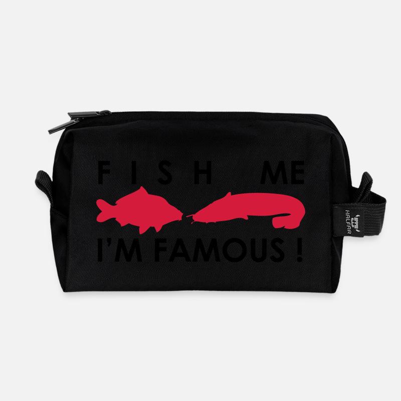 Fish Me I'm Famous ! - Trousse de toilette en tissu recyclé - noir